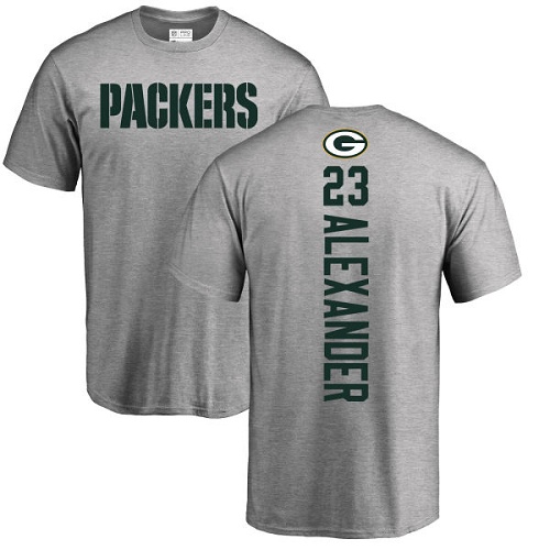 Men Green Bay Packers Ash #23 Alexander Jaire Backer Nike NFL T Shirt